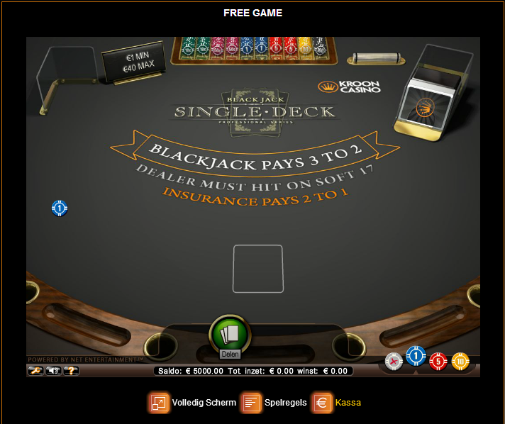 singledeck blackjack
